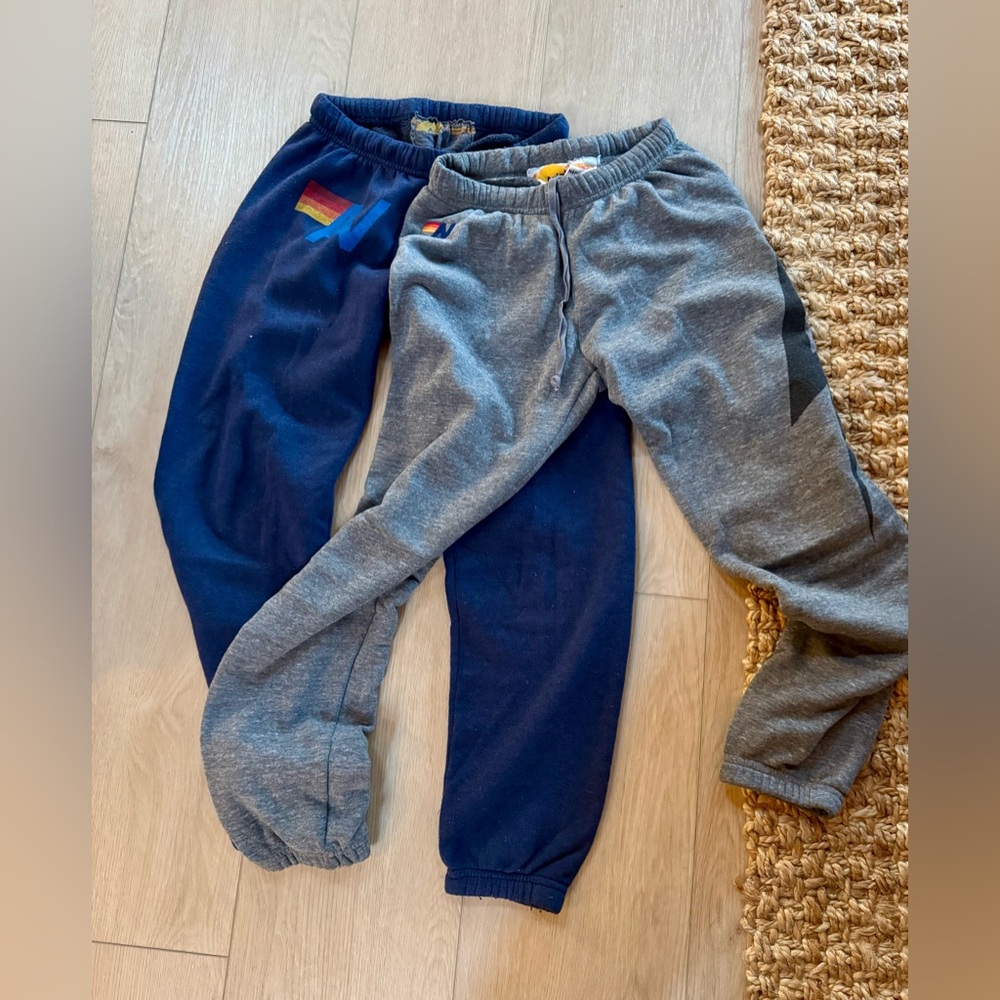 Aviator Nation Women’s Blue and Gray Joggers XS